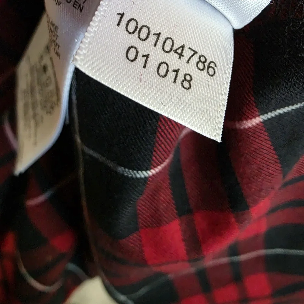 Brooks Brothers Plaid Shirt Dress 8 Red Black Tartan Preppy Academia Midi - Picture 9 of 9